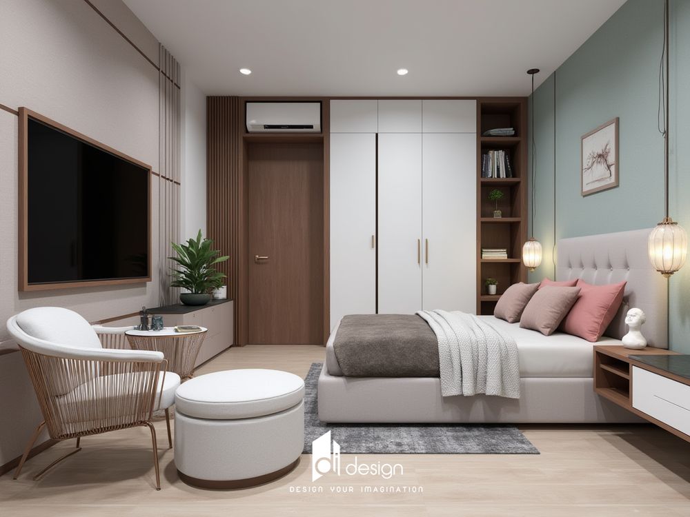 Thiết kế nội thất căn hộ chung cư 78m2 Saigon Intela