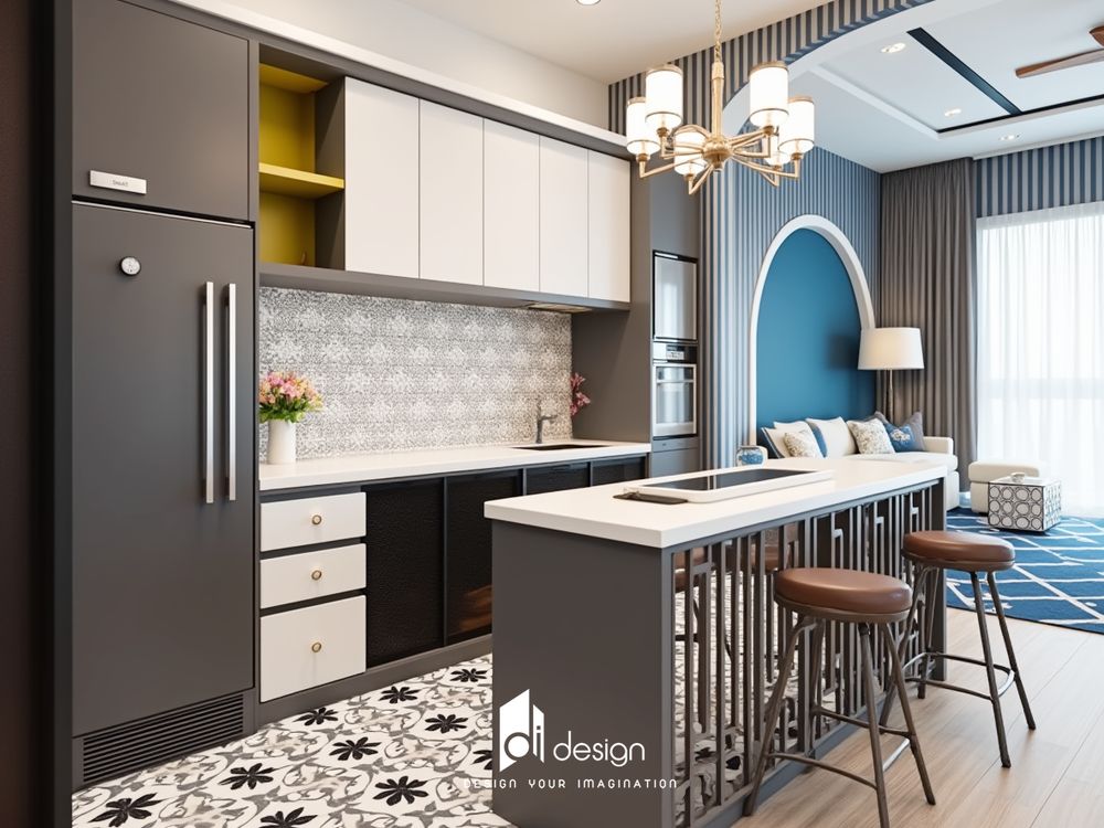 Thiết kế nội thất căn hộ chung cư 80m2 Marina Tower