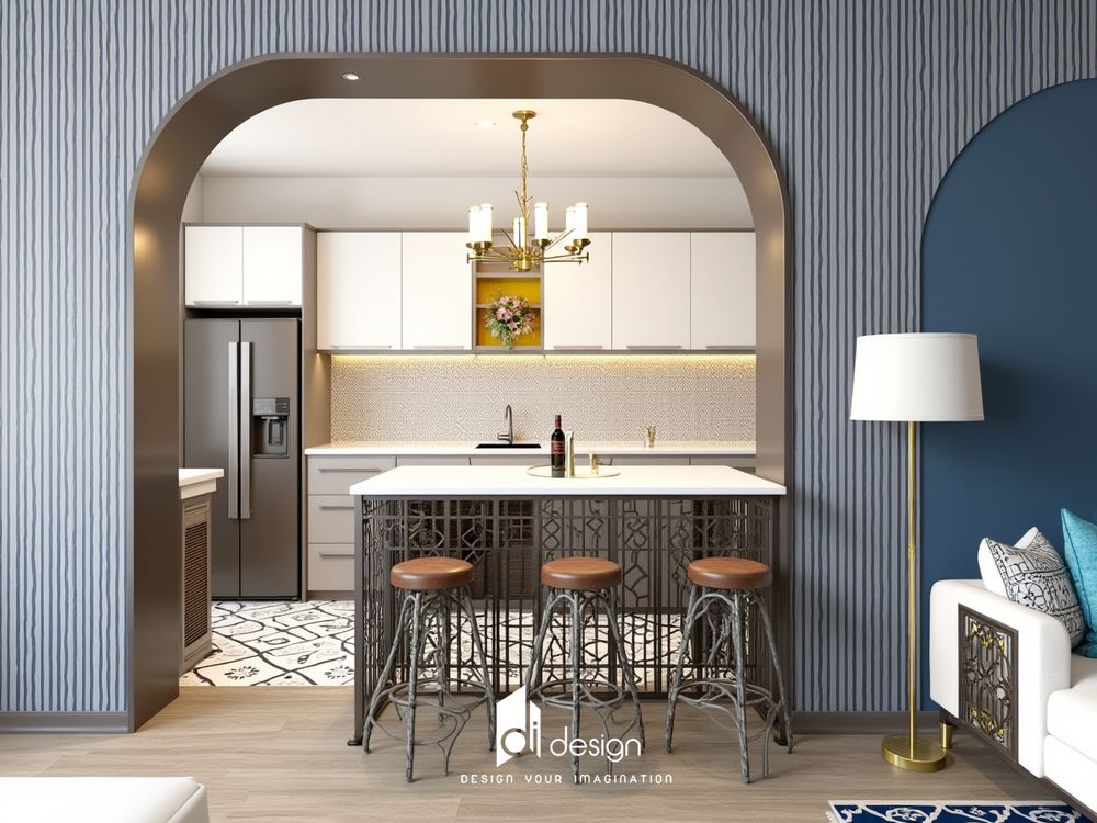 Thiết kế nội thất căn hộ chung cư 80m2 Marina Tower