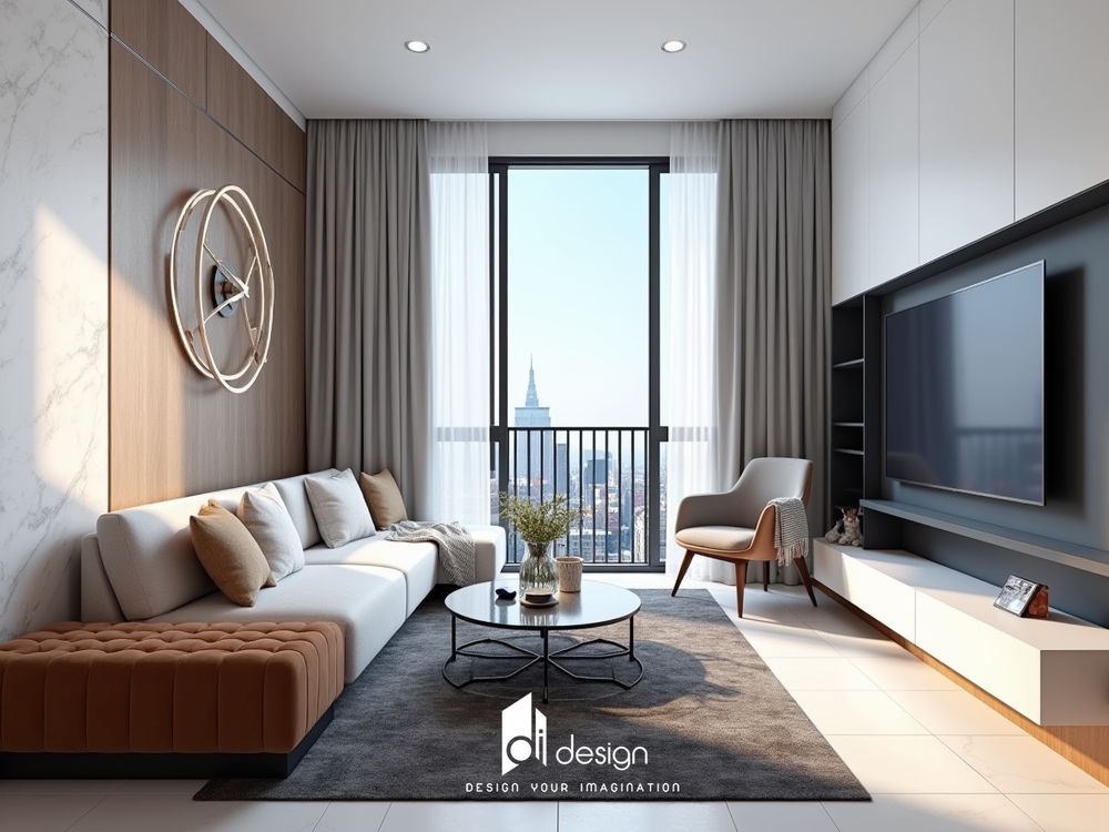 Thiết kế nội thất căn hộ chung cư 85m2 hiện đại Thiết kế nội thất căn hộ chung cư 85m2 hiện đại