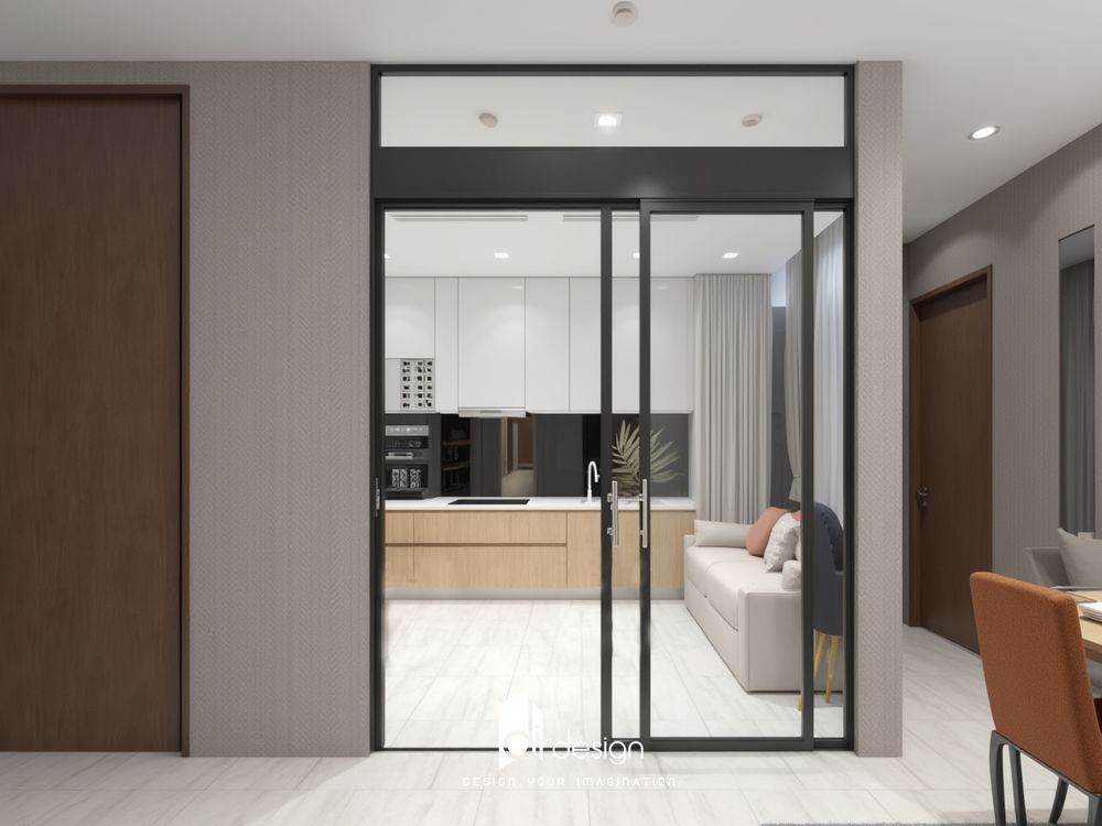Thiết kế nội thất căn hộ chung cư 85m2 hiện đại Thiết kế nội thất căn hộ chung cư 85m2 hiện đại