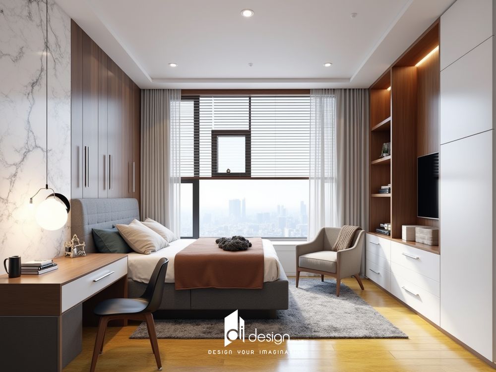Thiết kế nội thất căn hộ chung cư 85m2 hiện đại Thiết kế nội thất căn hộ chung cư 85m2 hiện đại