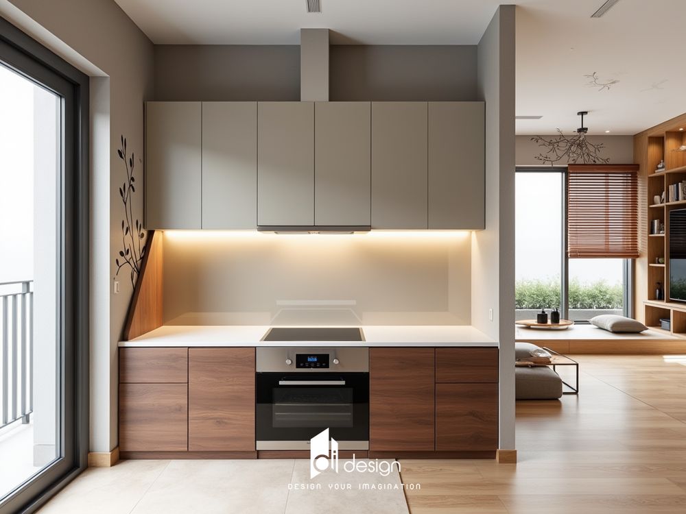 Thiết kế nội thất căn hộ chung cư 86m2 phong cách Nhật Bản Thiết kế nội thất căn hộ chung cư 86m2 phong cách Nhật Bản