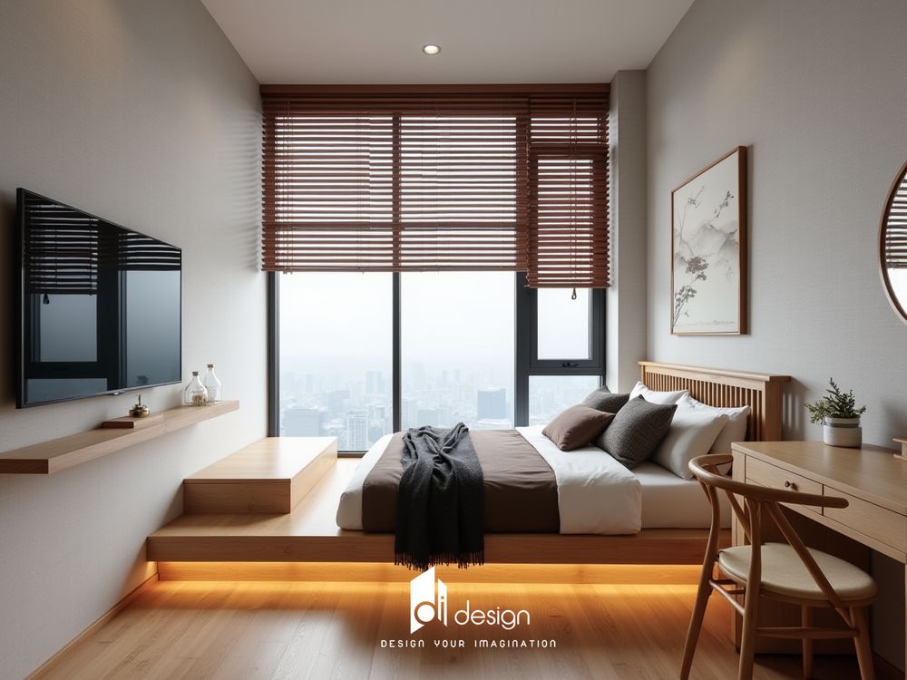 Thiết kế nội thất căn hộ chung cư 86m2 phong cách Nhật Bản Thiết kế nội thất căn hộ chung cư 86m2 phong cách Nhật Bản