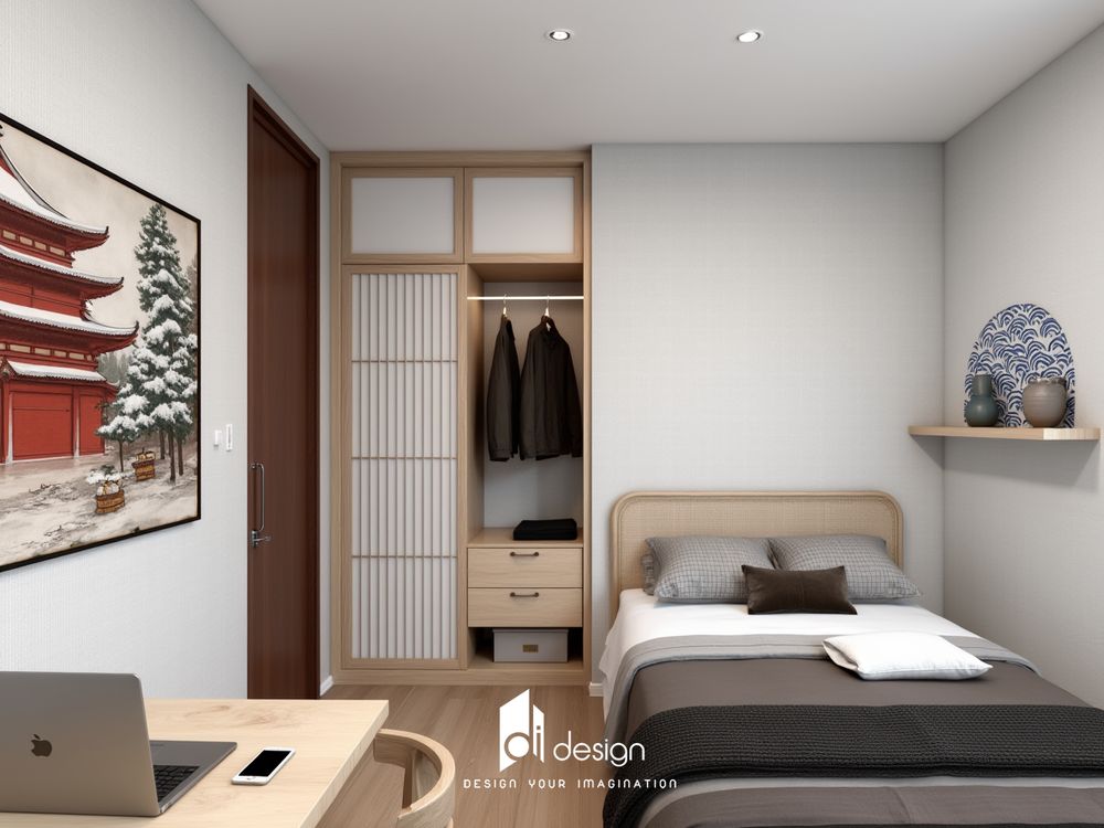 Thiết kế nội thất căn hộ chung cư 86m2 phong cách Nhật Bản Thiết kế nội thất căn hộ chung cư 86m2 phong cách Nhật Bản