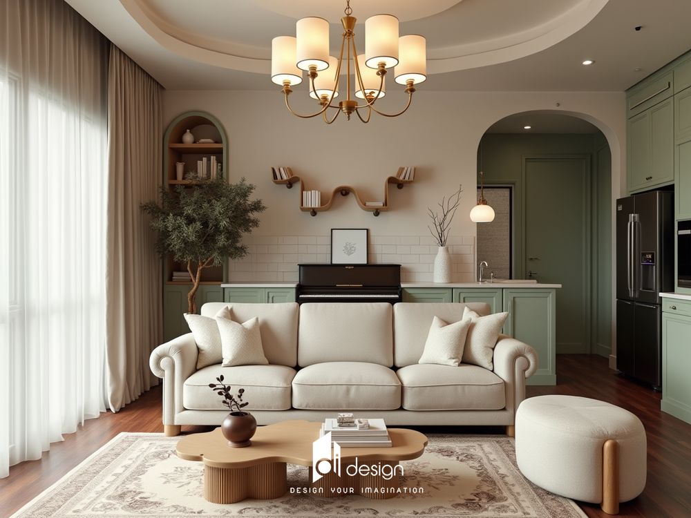 Thiết kế nội thất căn hộ chung cư 96m2 Moonlight Boulevard