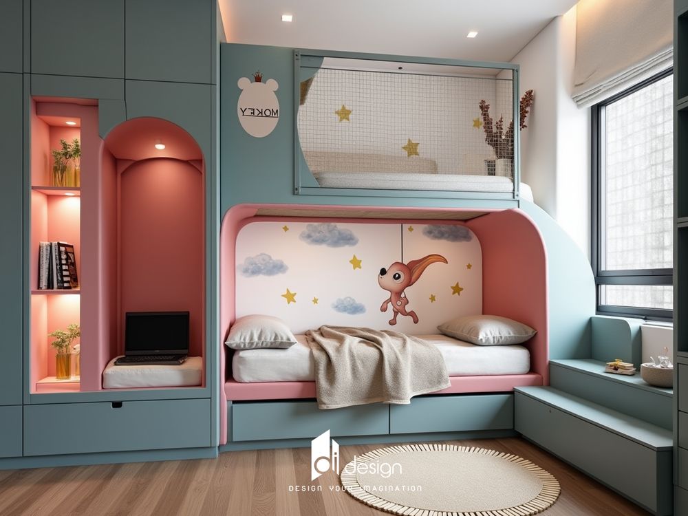 Thiết kế nội thất căn hộ chung cư 98m2 The Harmona