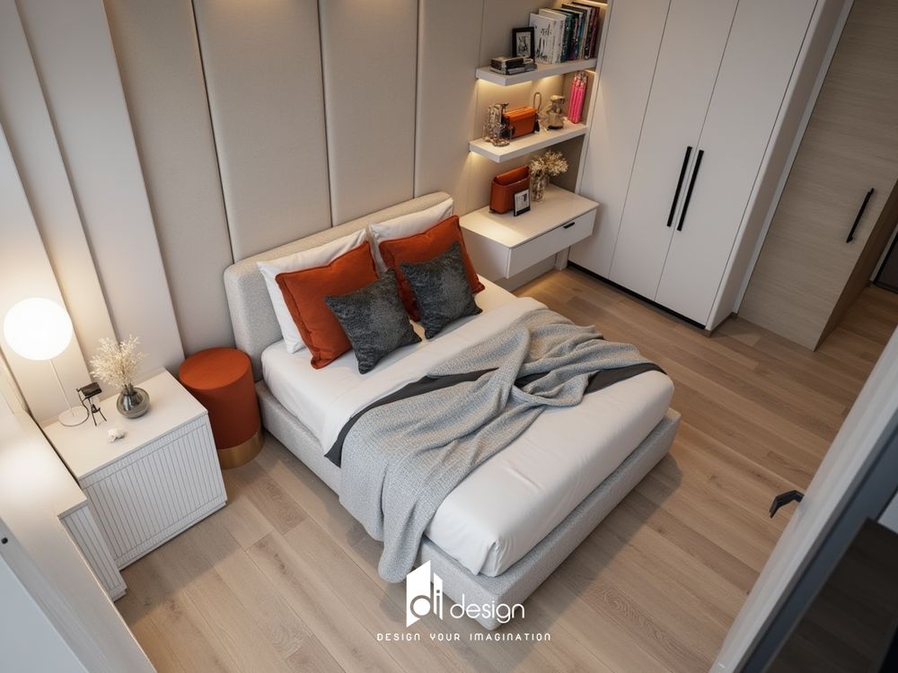 Thiết kế nội thất căn hộ chung cư 98m2 The Harmona
