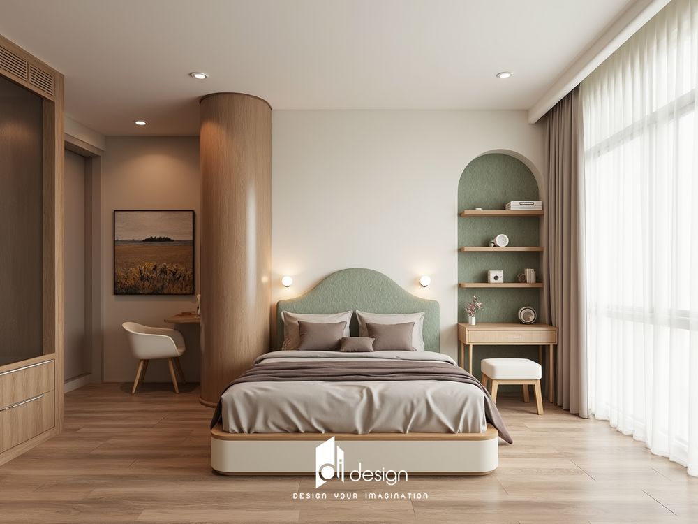 Thiết kế nội thất căn hộ Diamond Alnata Plus 88m2 sang trọng
