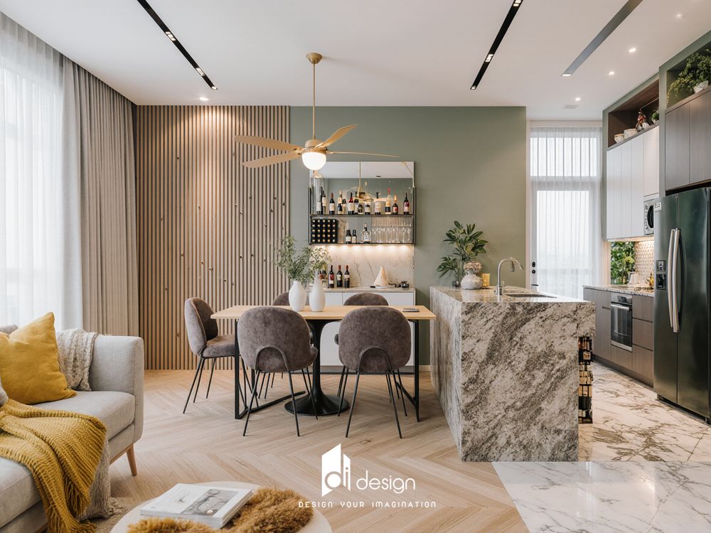 Thiết kế nội thất căn hộ The Sun Avenue 100m2 tiện nghi Thiết kế nội thất căn hộ The Sun Avenue 100m2 tiện nghi
