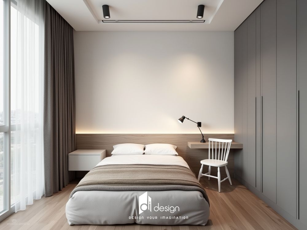 Thiết kế nội thất chung cư 57m2 Asa Light đẹp tinh tế