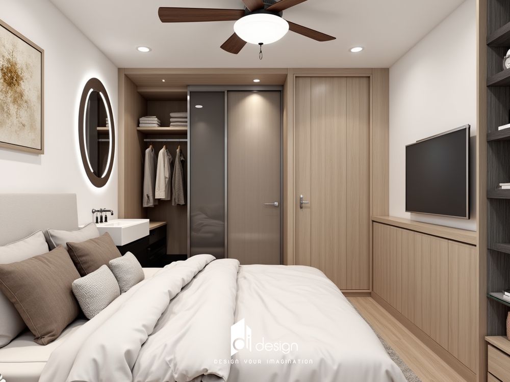 Thiết kế nội thất chung cư 58m2 Mizuki Park