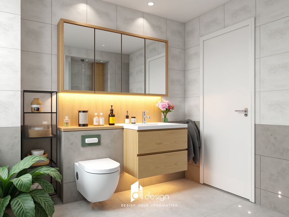 Thiết kế nội thất chung cư 85m2 Diamond Alnata Plus