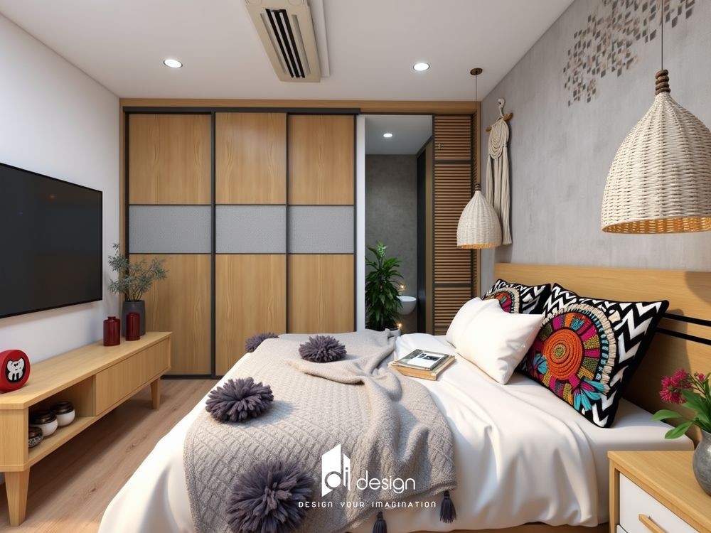 Thiết kế nội thất chung cư 85m2 Diamond Alnata Plus