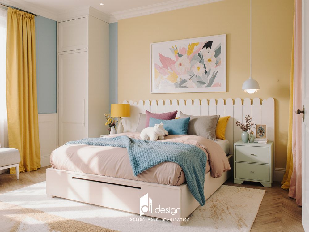 Thiết kế phòng ngủ màu vàng nâu đẹp Thiết kế phòng ngủ màu vàng nâu đẹp