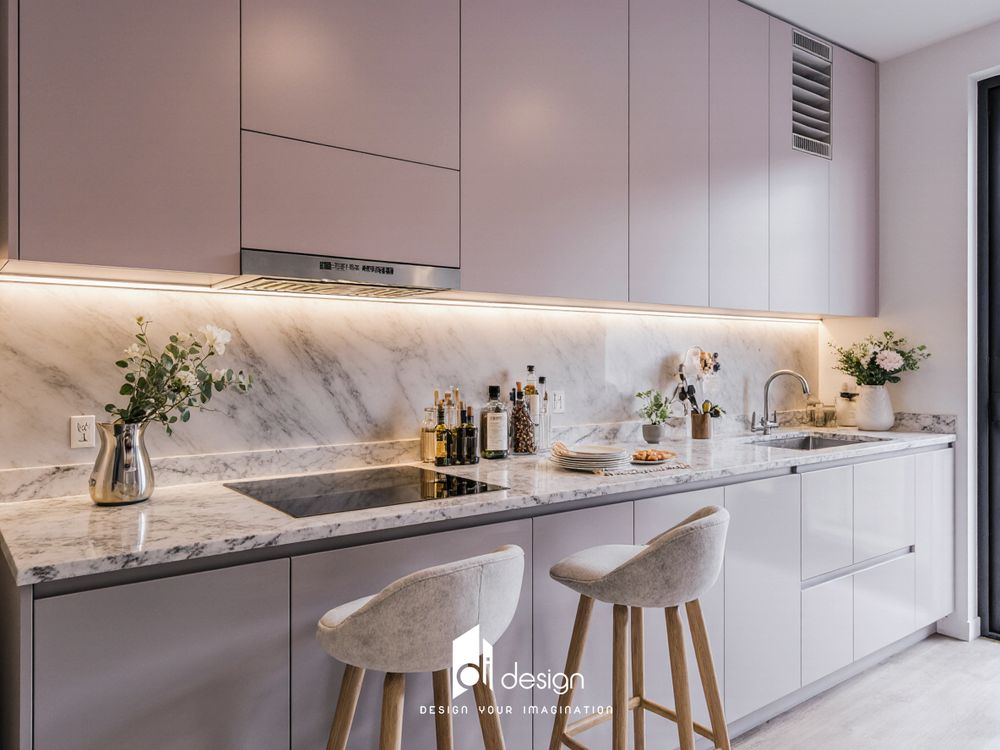 Các mẫu thiết kế nhà bếp căn hộ đẹp