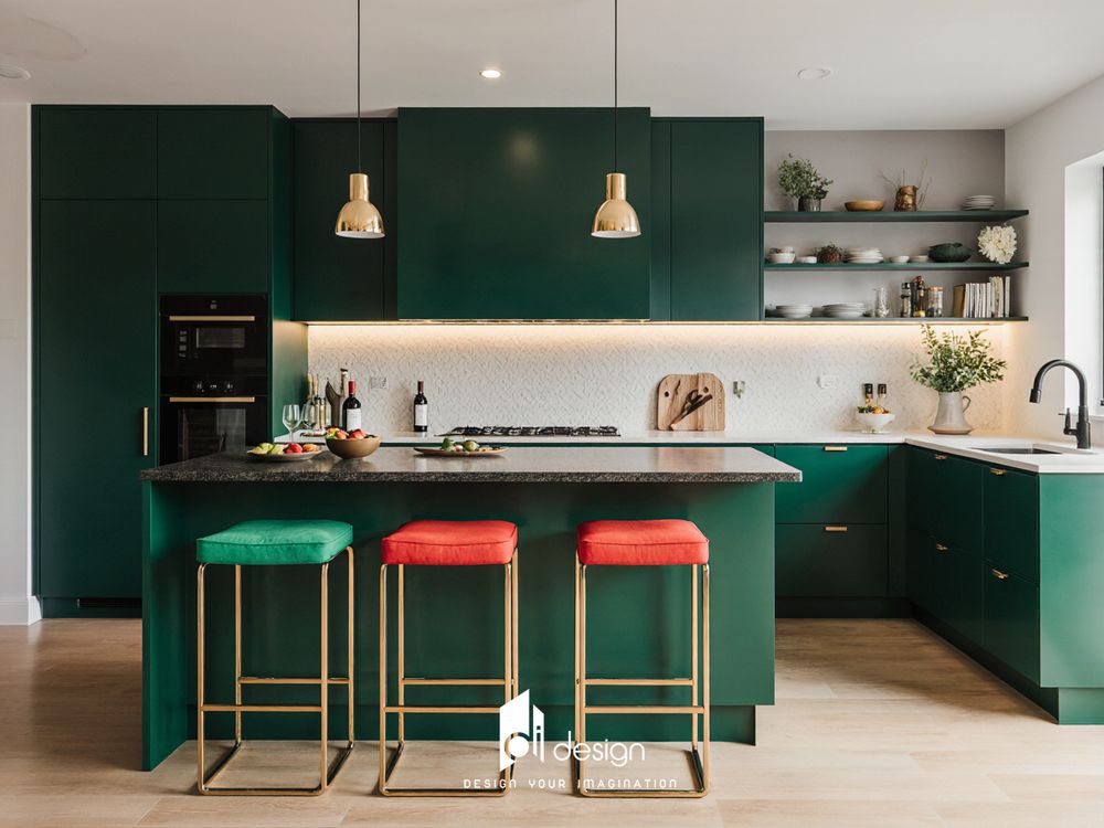 Các mẫu thiết kế nhà bếp căn hộ đẹp