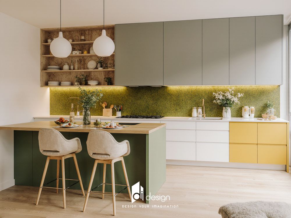 Phòng bếp sơn màu gì hợp phong thủy ?
