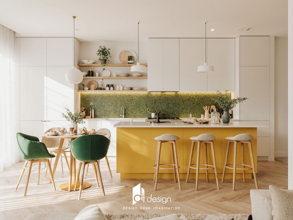 Phòng bếp sơn màu gì hợp phong thủy ?