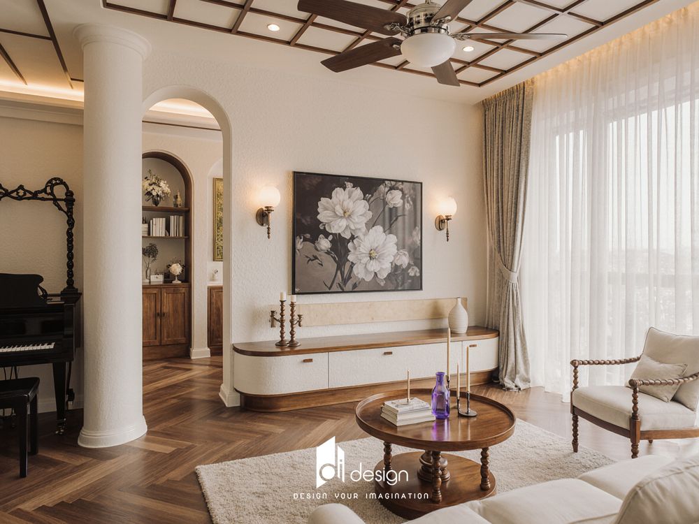 Thiết kế căn hộ 90m2 đẹp hiện đại tiện nghi