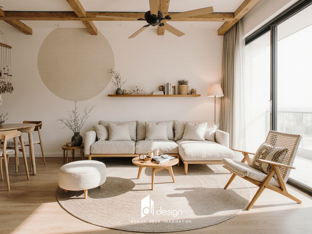 Thiết kế căn hộ chung cư Mizuki Park 72m2 đầy nghệ thuật thú vị
