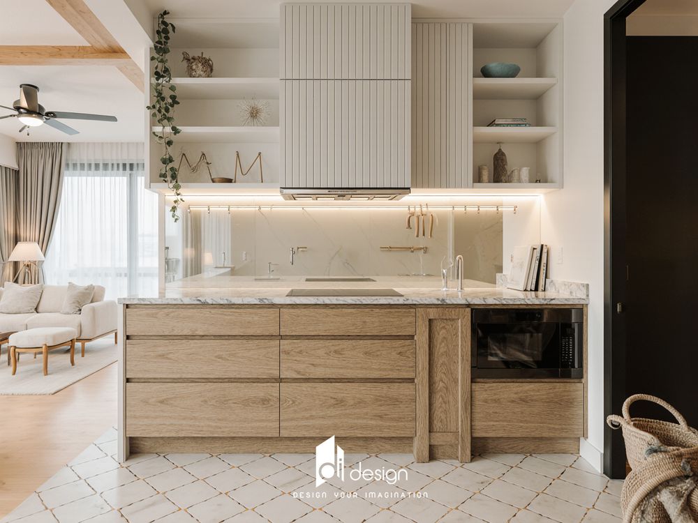 Thiết kế căn hộ chung cư Mizuki Park 72m2 đầy nghệ thuật thú vị