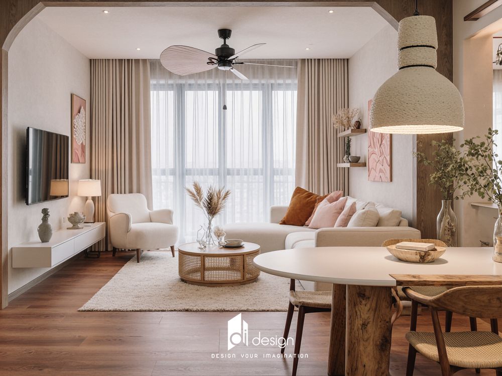 Thiết kế nội thất căn hộ 73m2 The Beverly tiện nghi Thiết kế nội thất căn hộ 73m2 The Beverly tiện nghi