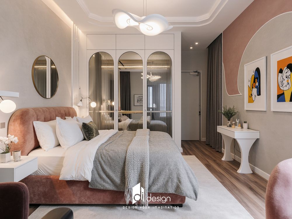 Thiết kế nội thất căn hộ 1 phòng ngủ đẹp tinh tế