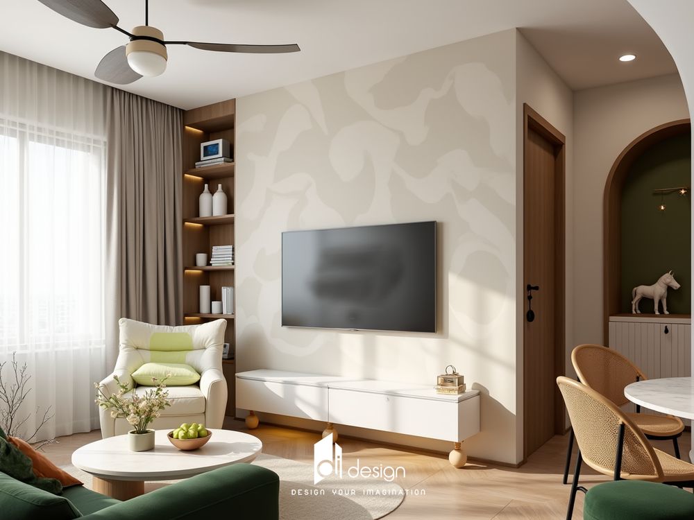 Thiết kế nội thất căn hộ chung cư 102m2 Moonlight Residences Thiết kế nội thất căn hộ chung cư 102m2 Moonlight Residences