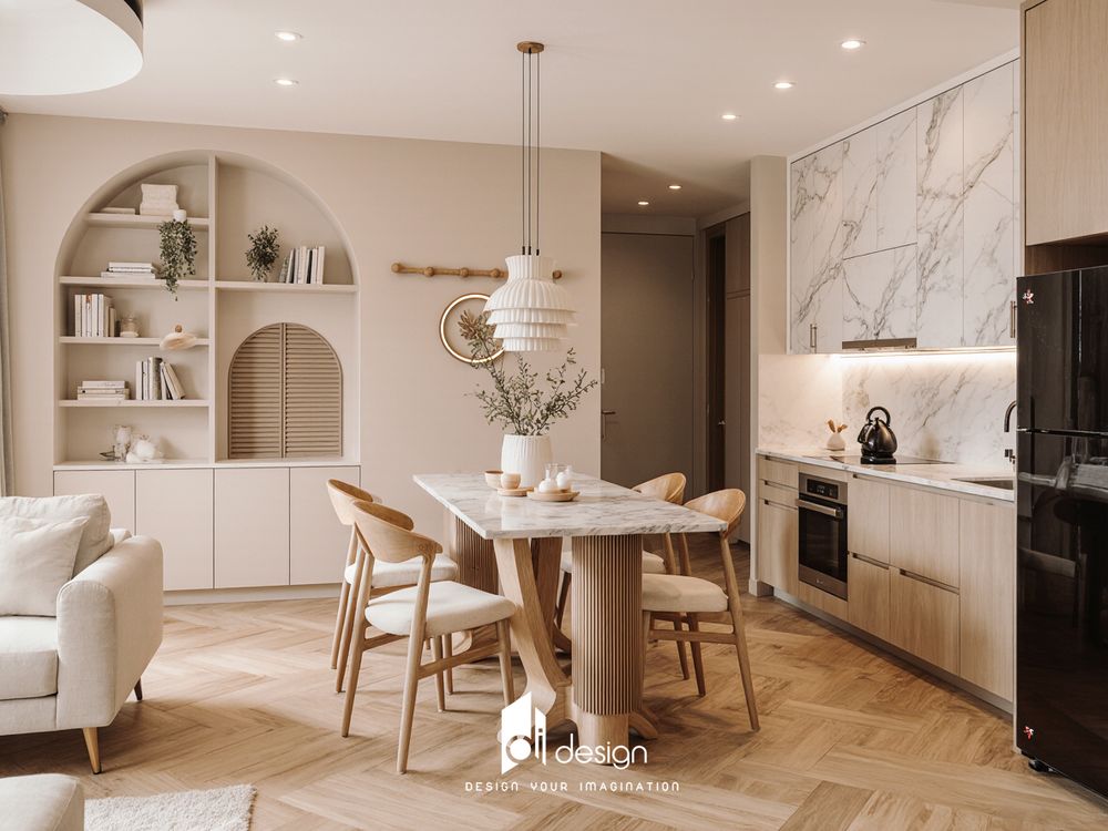 Thiết kế nội thất căn hộ chung cư 102m2 Saigon Intela Thiết kế nội thất căn hộ chung cư 102m2 Saigon Intela