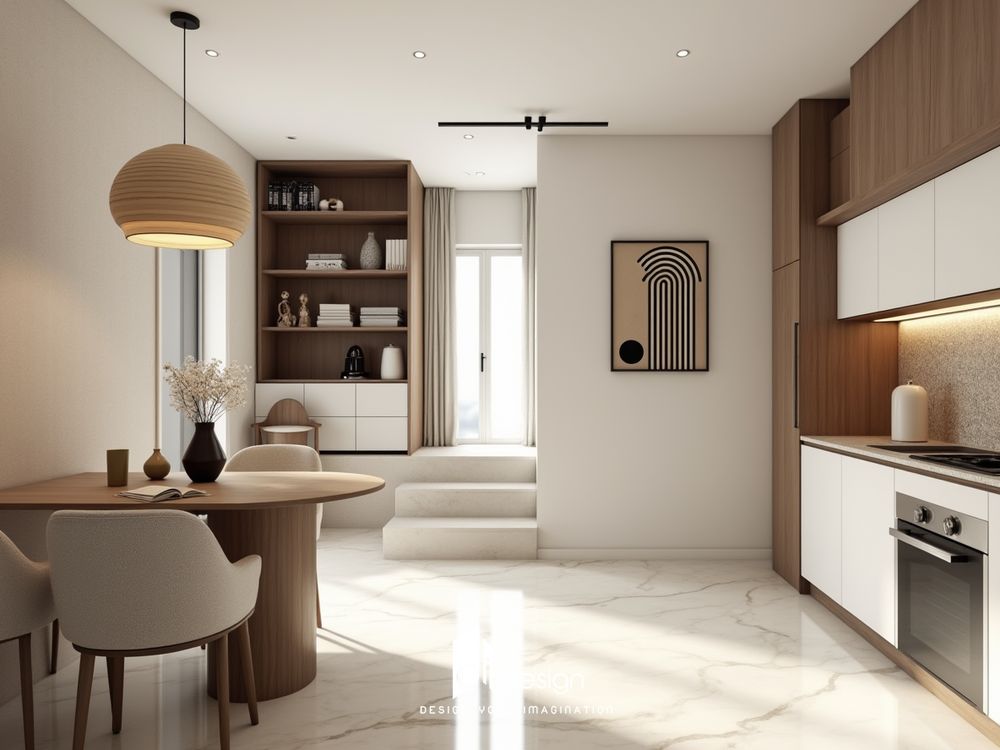 Thiết kế nội thất căn hộ chung cư 46m2 ấn tượng Thiết kế nội thất căn hộ chung cư 46m2 ấn tượng