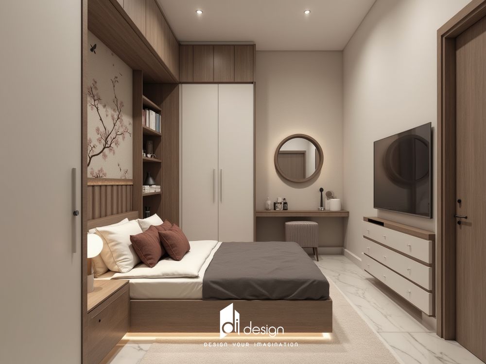 Thiết kế nội thất căn hộ chung cư 46m2 ấn tượng Thiết kế nội thất căn hộ chung cư 46m2 ấn tượng