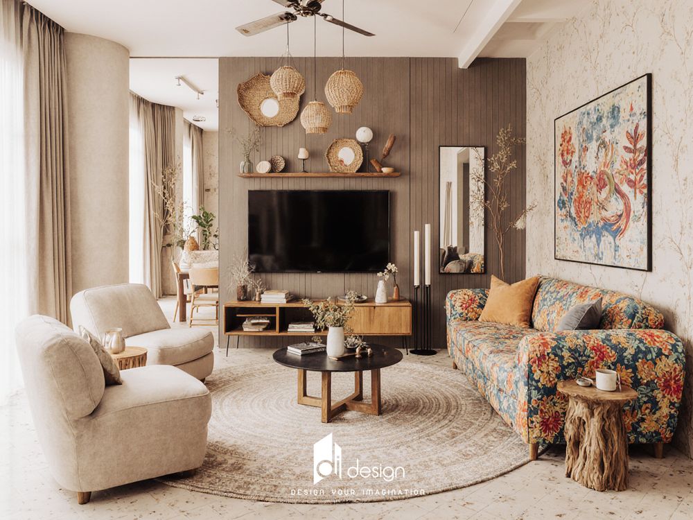 Thiết kế nội thất căn hộ phong cách Bohemian ấn tượng đầy mê hoặc