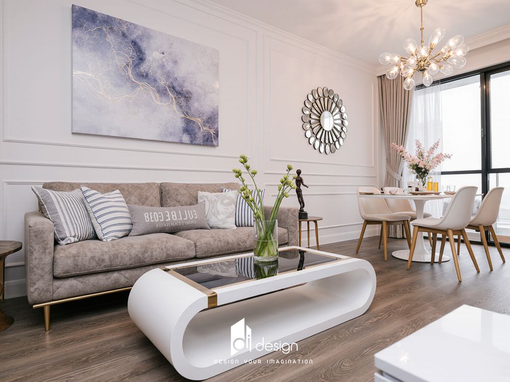 Thiết kế nội thất chung cư 68m2 De La Sol