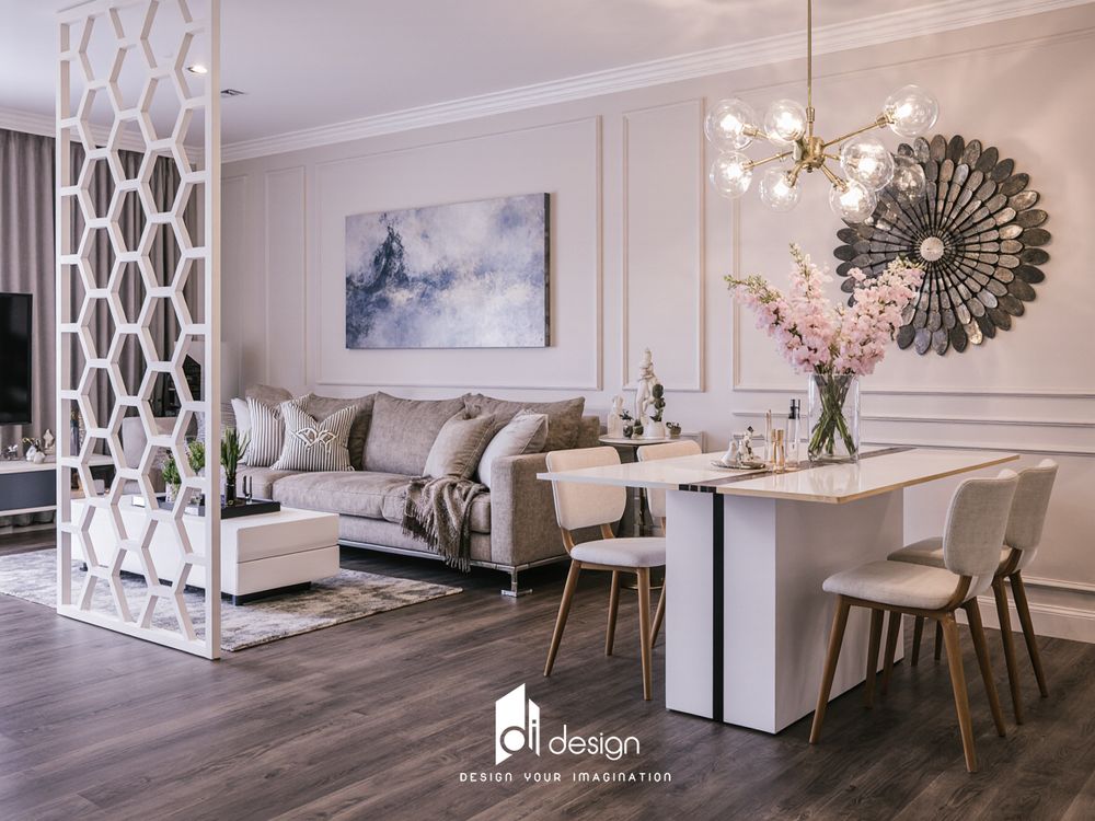 Thiết kế nội thất chung cư 68m2 De La Sol