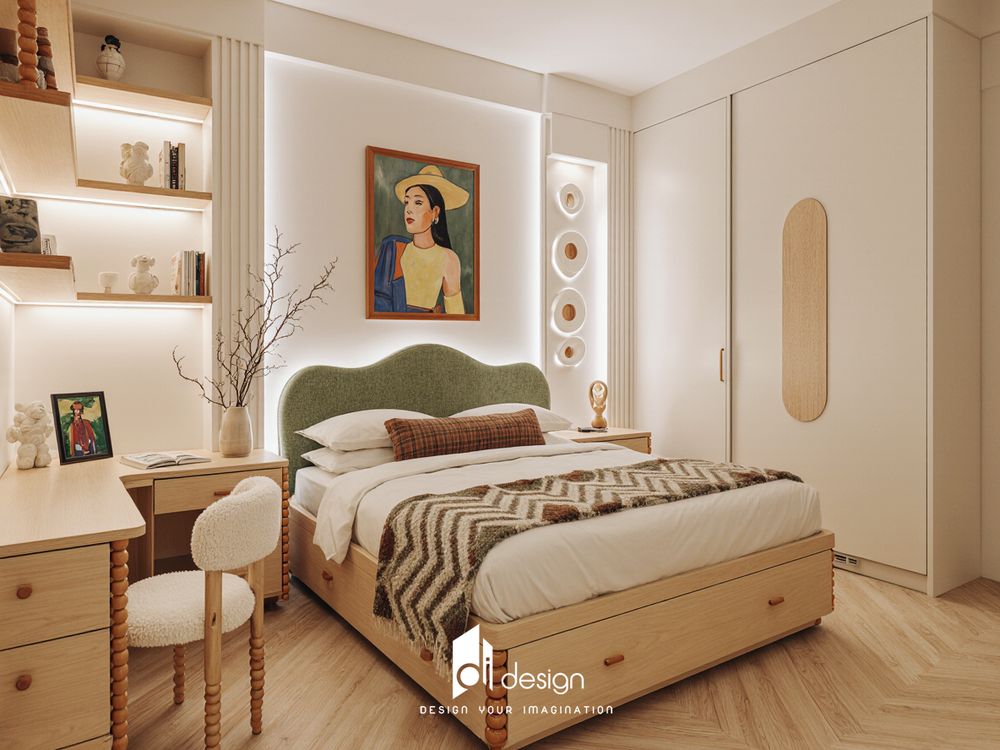 Thiết kế căn hộ 62m2 đẹp ấm áp và nhẹ nhàng Thiết kế căn hộ 62m2 đẹp ấm áp và nhẹ nhàng