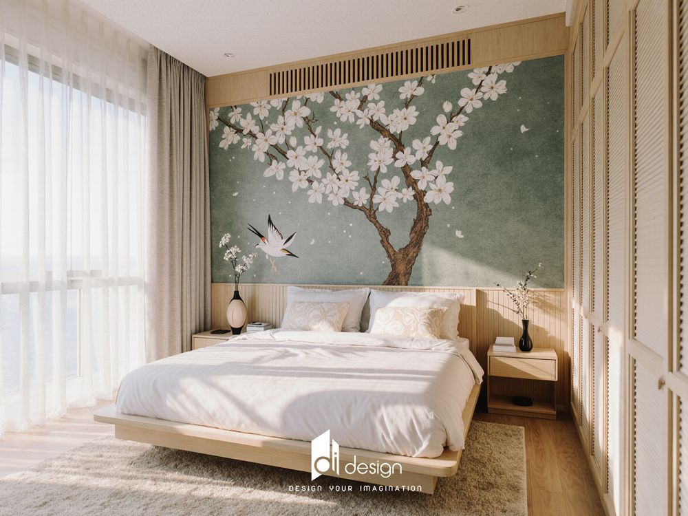 Thiết kế căn hộ 63m2 phong cách Nhật Bản