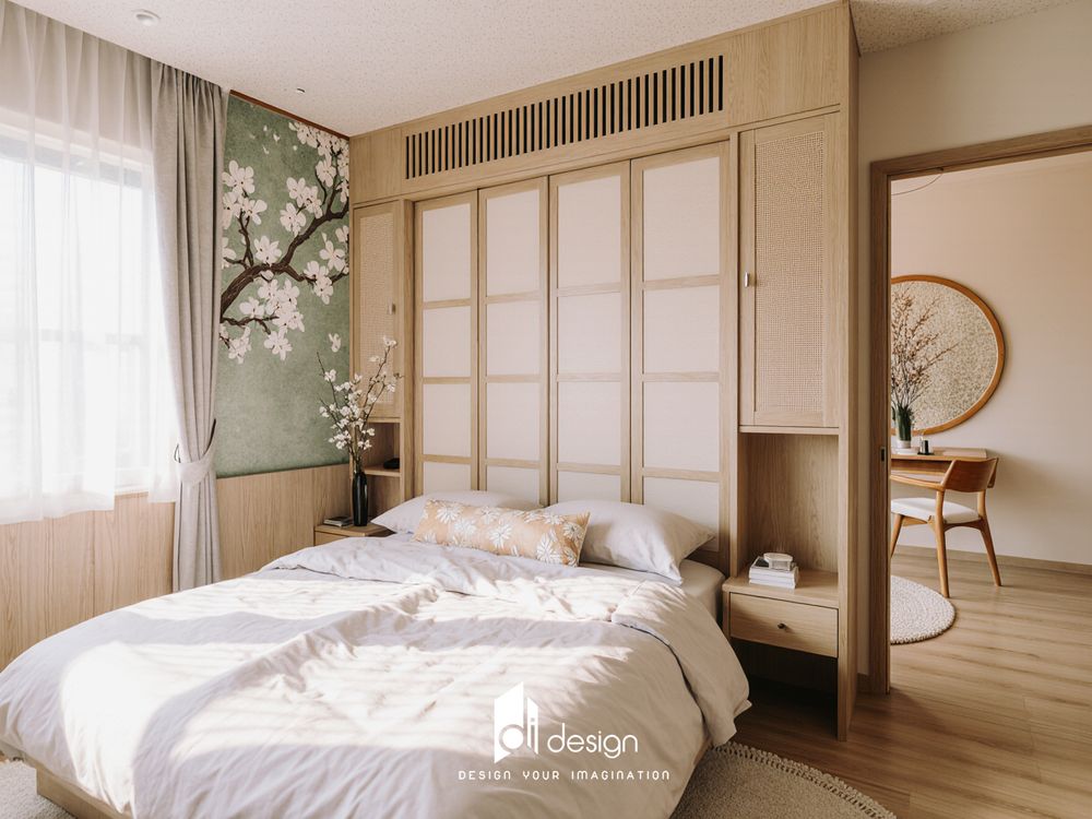 Thiết kế căn hộ 63m2 phong cách Nhật Bản