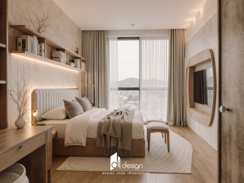 Thiết kế căn hộ 72m2 đẹp hiện đại tiện nghi
