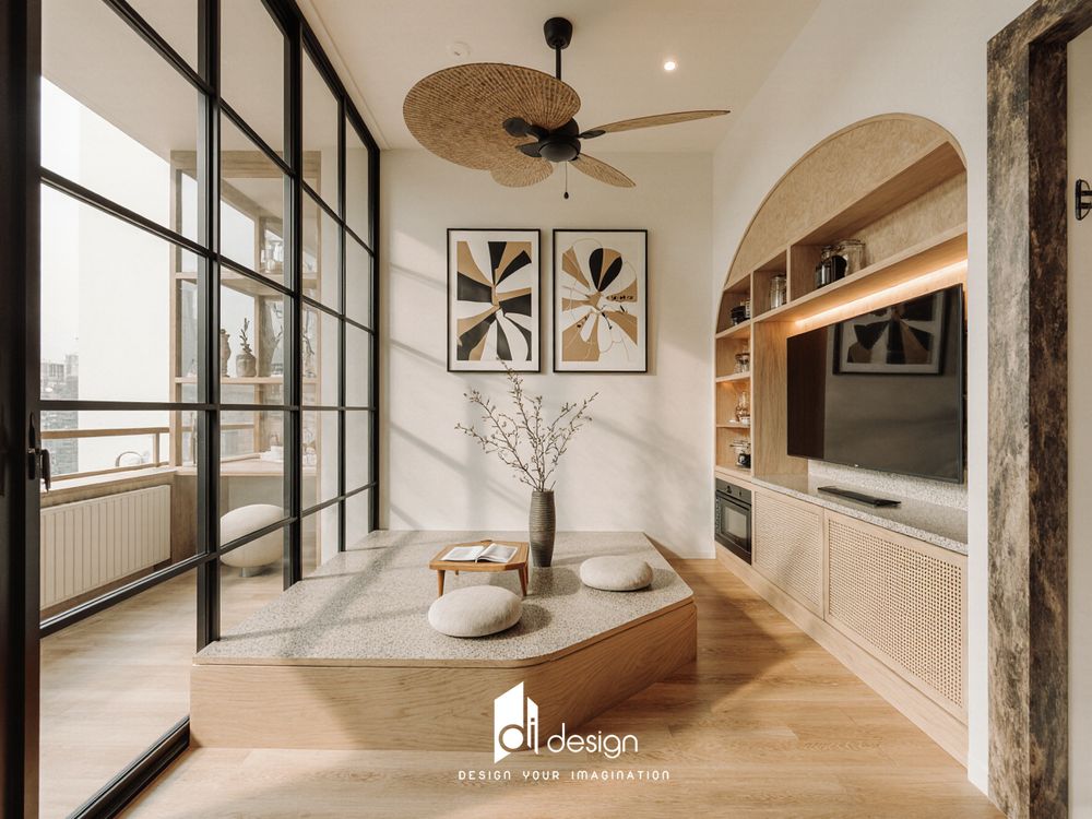 Thiết kế nội thất căn hộ chung cư 46m2 Hà Đô Centrosa