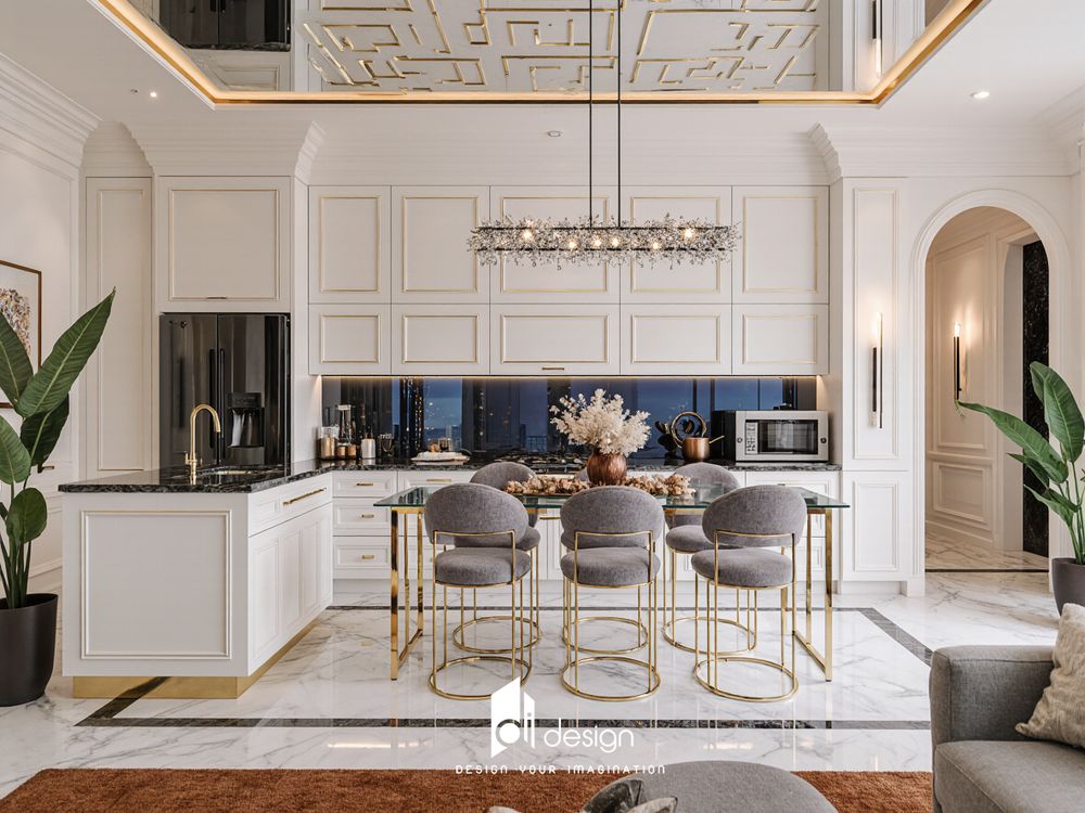 Thiết kế nội thất căn hộ phong cách Luxury sang trọng, tinh tế và đẳng cấp Thiết kế nội thất căn hộ phong cách Luxury sang trọng, tinh tế và đẳng cấp