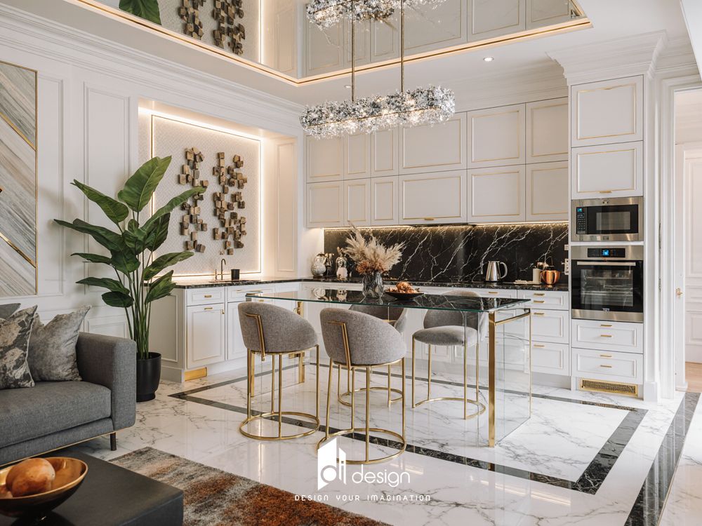 Thiết kế nội thất căn hộ phong cách Luxury sang trọng, tinh tế và đẳng cấp Thiết kế nội thất căn hộ phong cách Luxury sang trọng, tinh tế và đẳng cấp