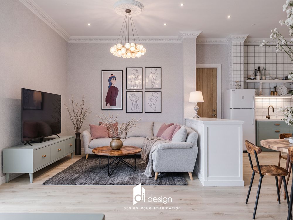 Thiết kế nội thất nhà chung cư 45m2 cho cô nàng độc thân