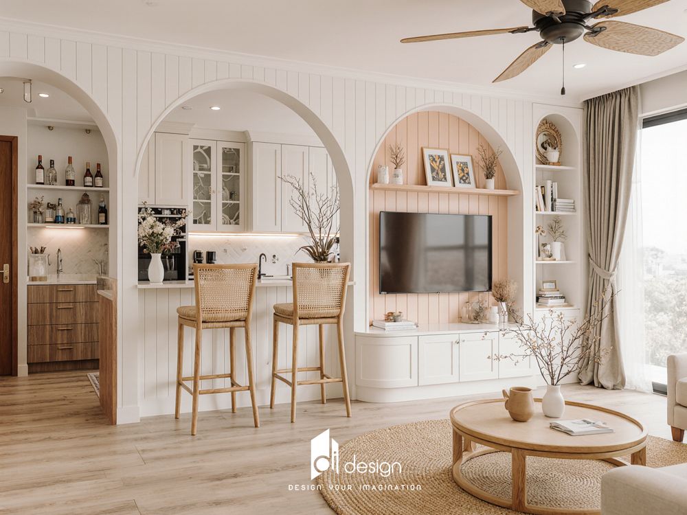 Thiết kế căn hộ 54m2 yêu thương lan tỏa