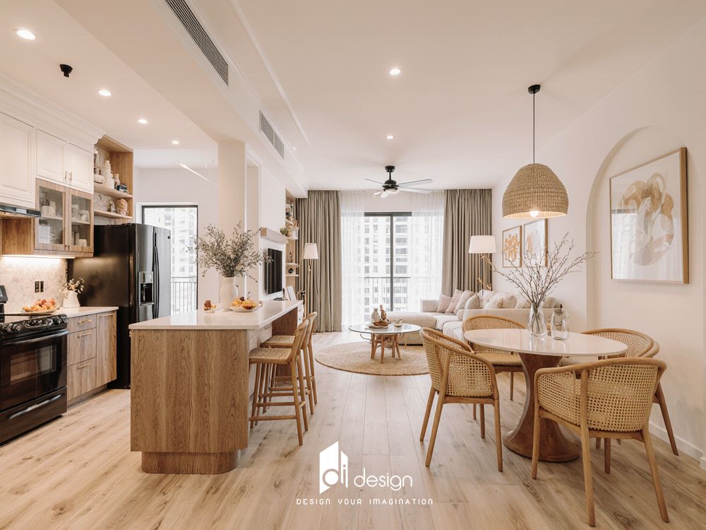 Thiết kế căn hộ 54m2 yêu thương lan tỏa